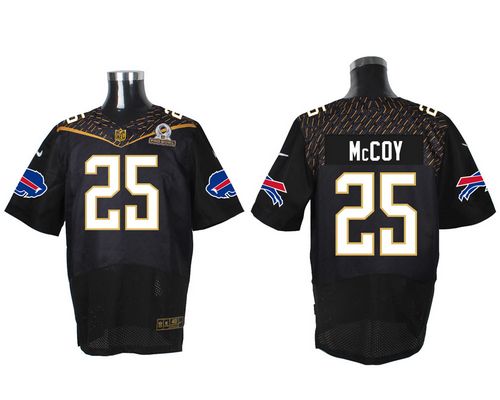 Nike Bills #25 LeSean McCoy Black 2016 Pro Bowl Men's Stitched NFL Elite Jersey - Click Image to Close